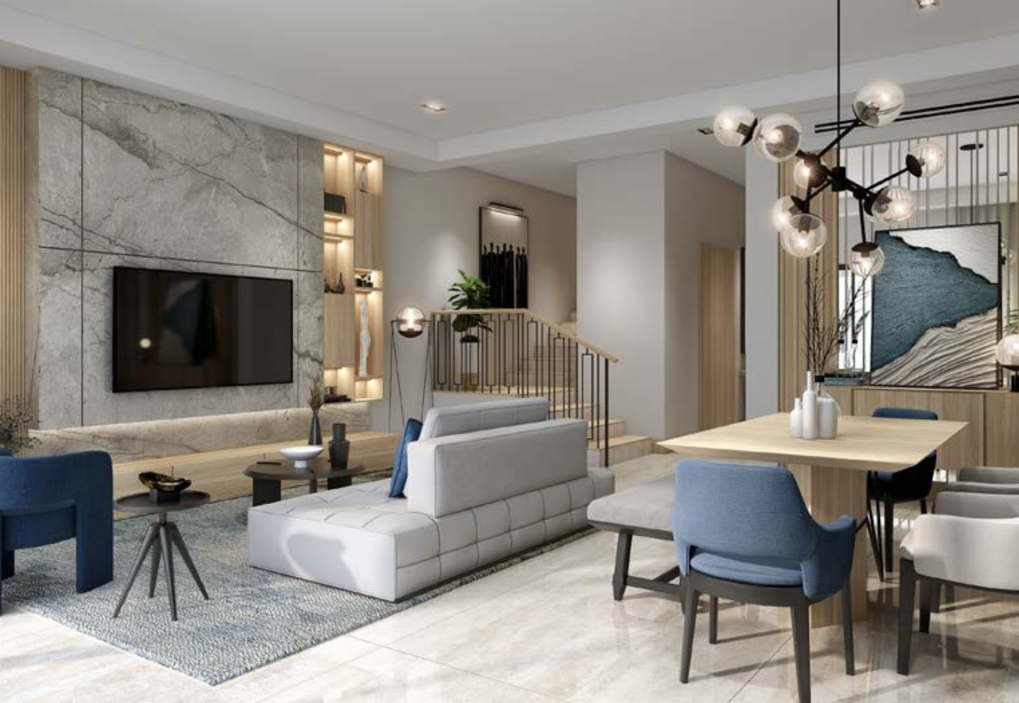Damac Riverside Interior Living Room